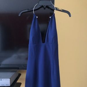 Navy blue Aidan dress size 4 open back